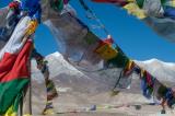 Prayer flags on top of one of the forts