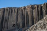 Cliffs with caves