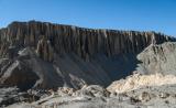 Cliffs with caves