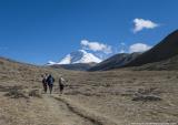 Heading towards  Damodar Lakes (with summit of Bhirikutisail)