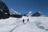 Arriving at high camp 