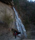 Frozen waterfall near Dharamsala