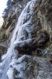 Frozen waterfall near Dharamsala